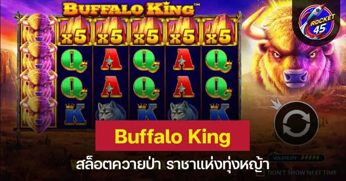 Buffalo King สล็อตควายป่า ราชาแห่งทุ่งหญ้า