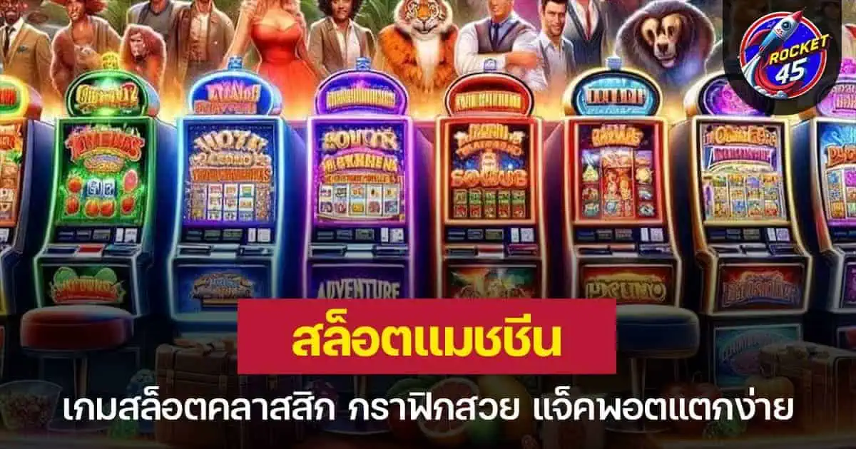 สล็อตแมชชีน เกมสล็อตคลาสสิก กราฟิกสวย แจ็คพอตแตกง่าย